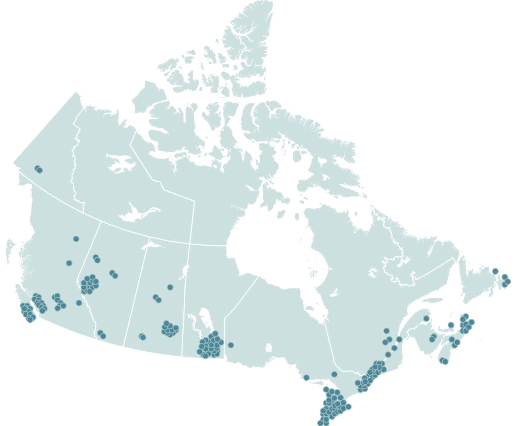 Carte du Canada